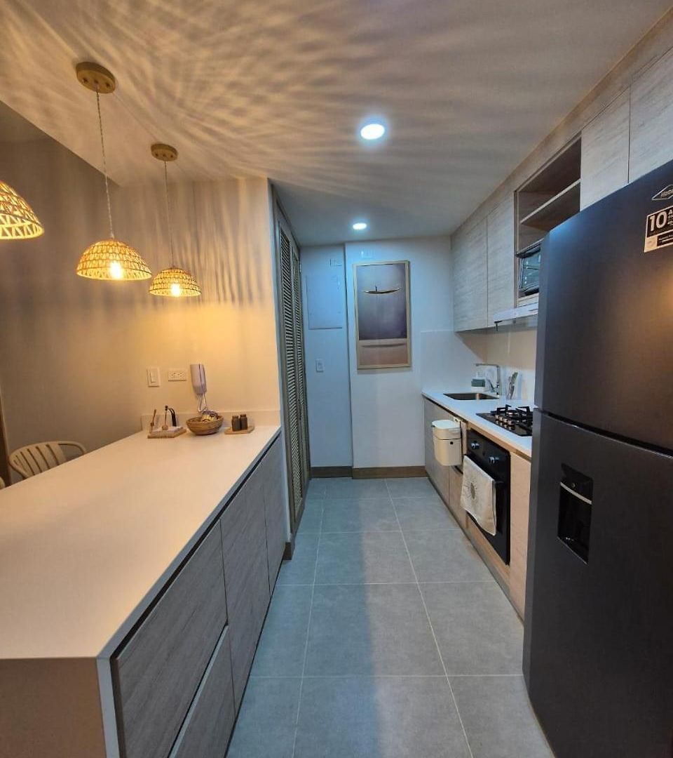 Apartamento Moderno Con Vista Al Mar Y Piscinas 1 Habitación Con Balcón En Manzanillo,cartagena Cartagena