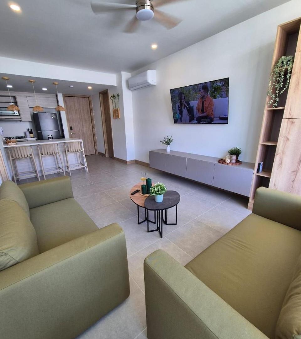 Moderno Con Vista Al Mar Y Piscinas 1 Habitación Con Balcón En Manzanillo,cartagena Cartagena