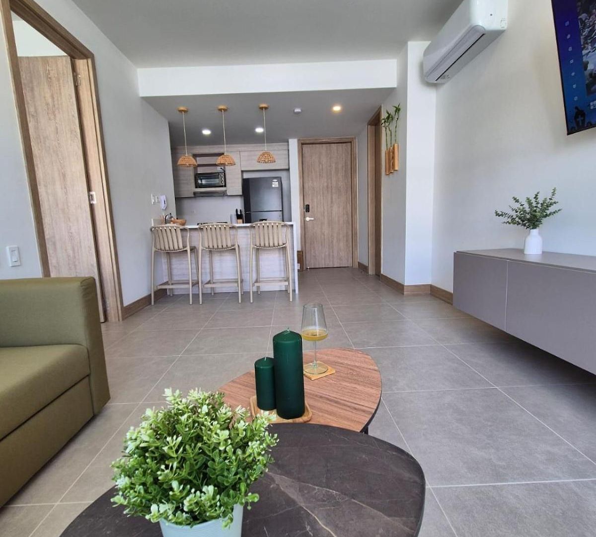 Moderno Con Vista Al Mar Y Piscinas 1 Habitación Con Balcón En Manzanillo,cartagena *