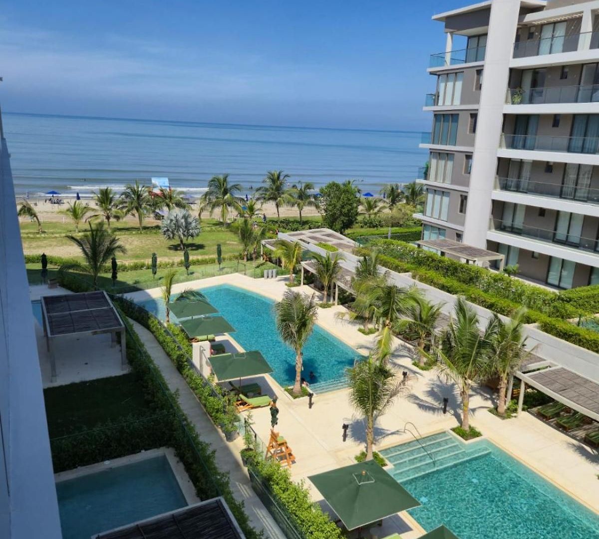 Moderno Con Vista Al Mar Y Piscinas 1 Habitación Con Balcón En Manzanillo,cartagena Apartamento Cartagena