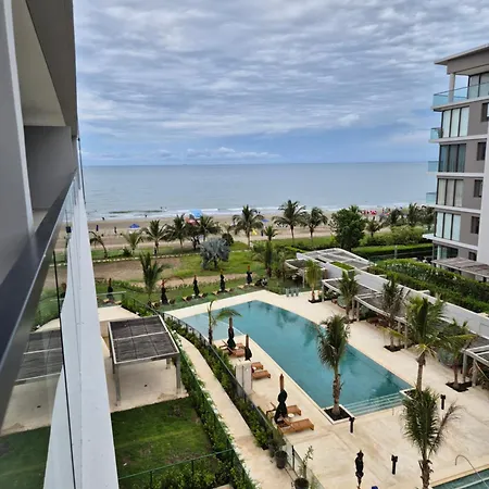 Apartamento Moderno Con Vista Al Mar Y Piscinas 1 Habitación Con Balcón En Manzanillo,cartagena Cartagena