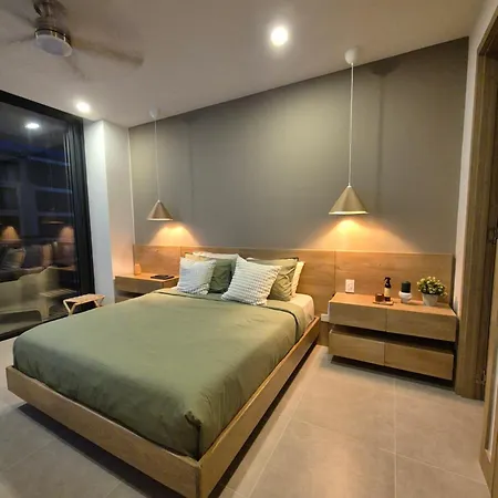 Apartamento Moderno Con Vista Al Mar Y Piscinas 1 Habitación Con Balcón En Manzanillo,cartagena