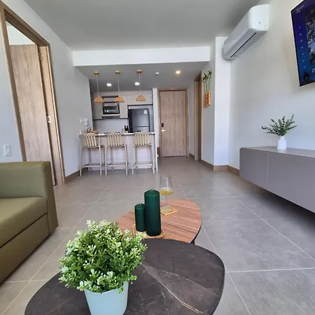 Moderno Con Vista Al Mar Y Piscinas 1 Habitación Con Balcón En Manzanillo,cartagena *