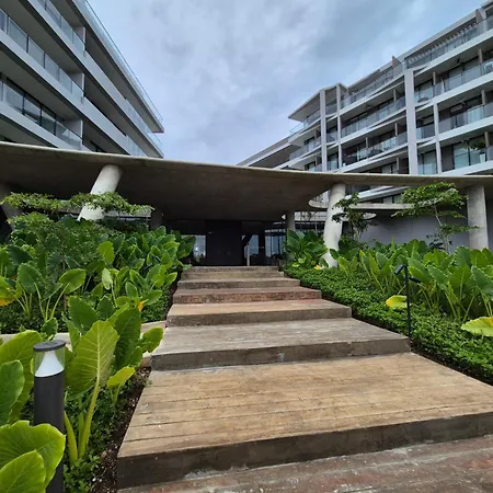 Apartamento Moderno Con Vista Al Mar Y Piscinas 1 Habitación Con Balcón En Manzanillo,cartagena *