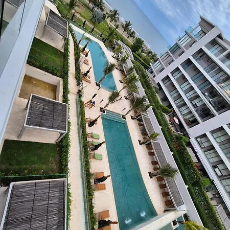Moderno Con Vista Al Mar Y Piscinas 1 Habitación Con Balcón En Manzanillo,cartagena