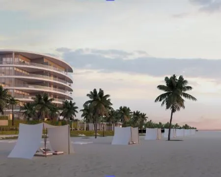 Moderno Con Vista Al Mar Y Piscinas 1 Habitación Con Balcón En Manzanillo,cartagena