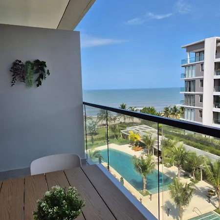 Moderno Con Vista Al Mar Y Piscinas 1 Habitación Con Balcón En Manzanillo,cartagena Apartamento Cartagena